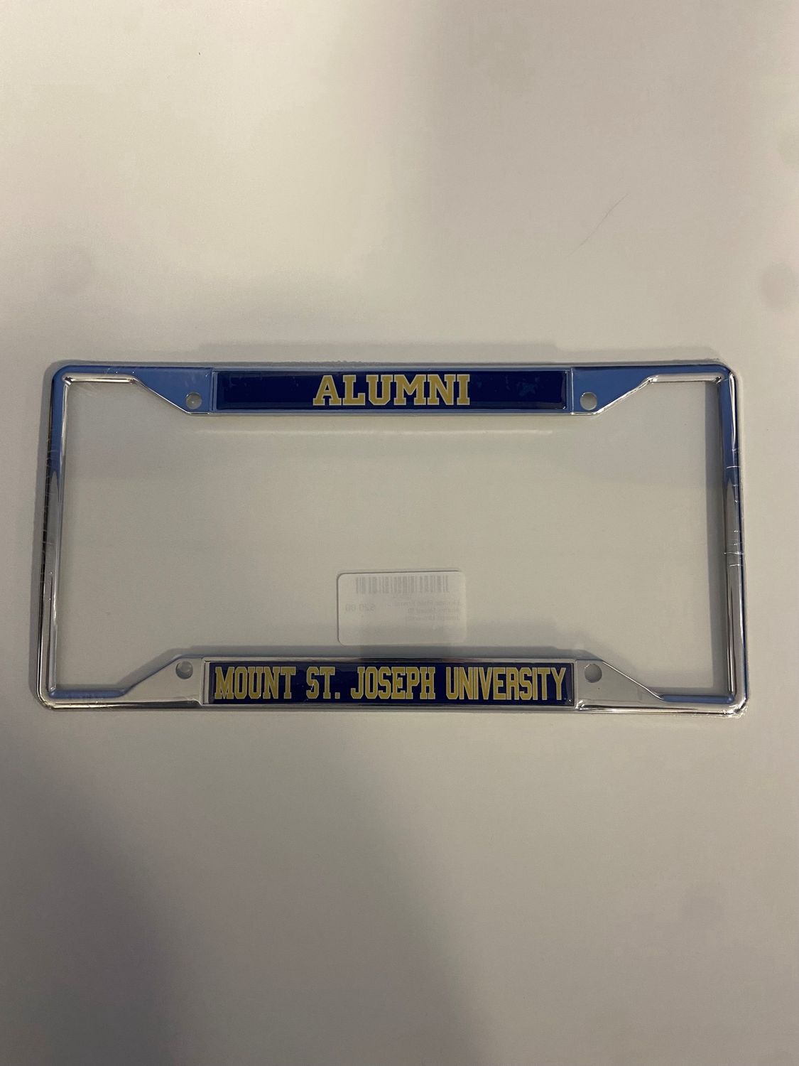 License Plate Frame Alumni Mount St. Joseph University