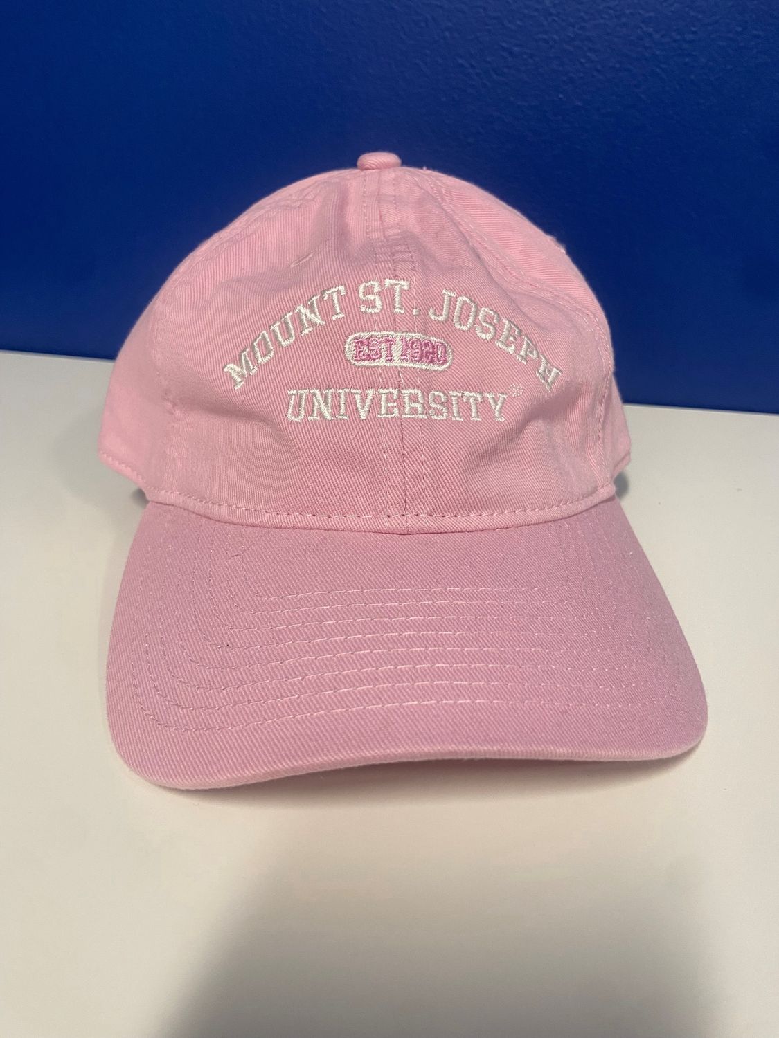 Pink Washed Mount St. Joseph Univ EST 1920 Baseball Hat