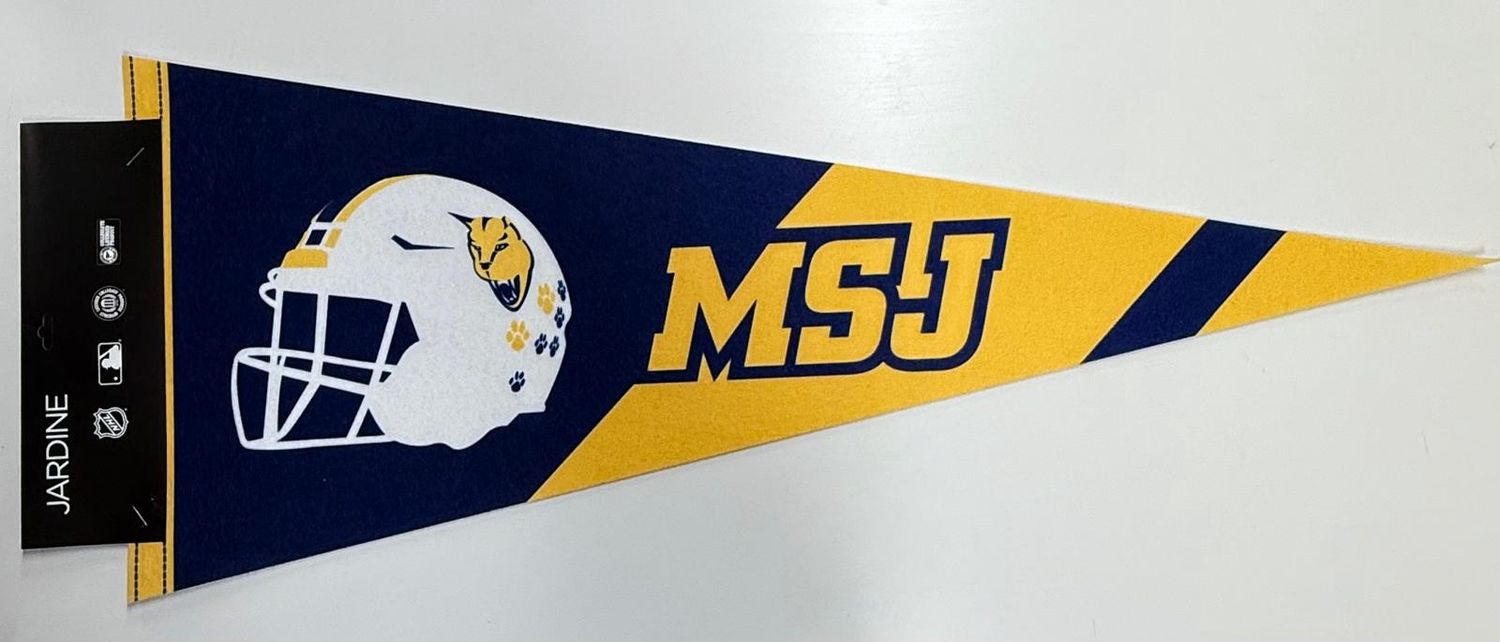 Football Pennant Helmet Soft Felt 12&quot;x30&quot;