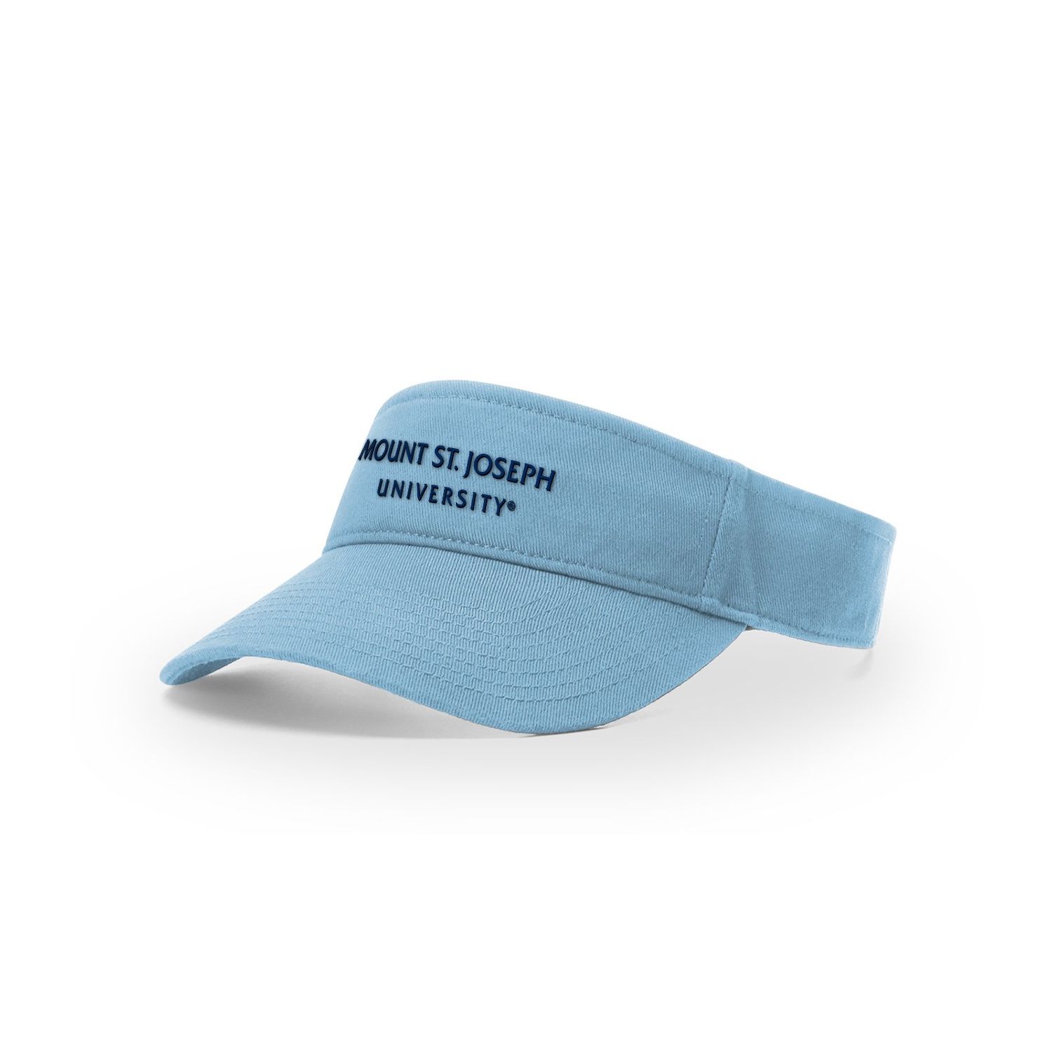 Visor Columbia Blue Garment Washed - Word Mark Logo