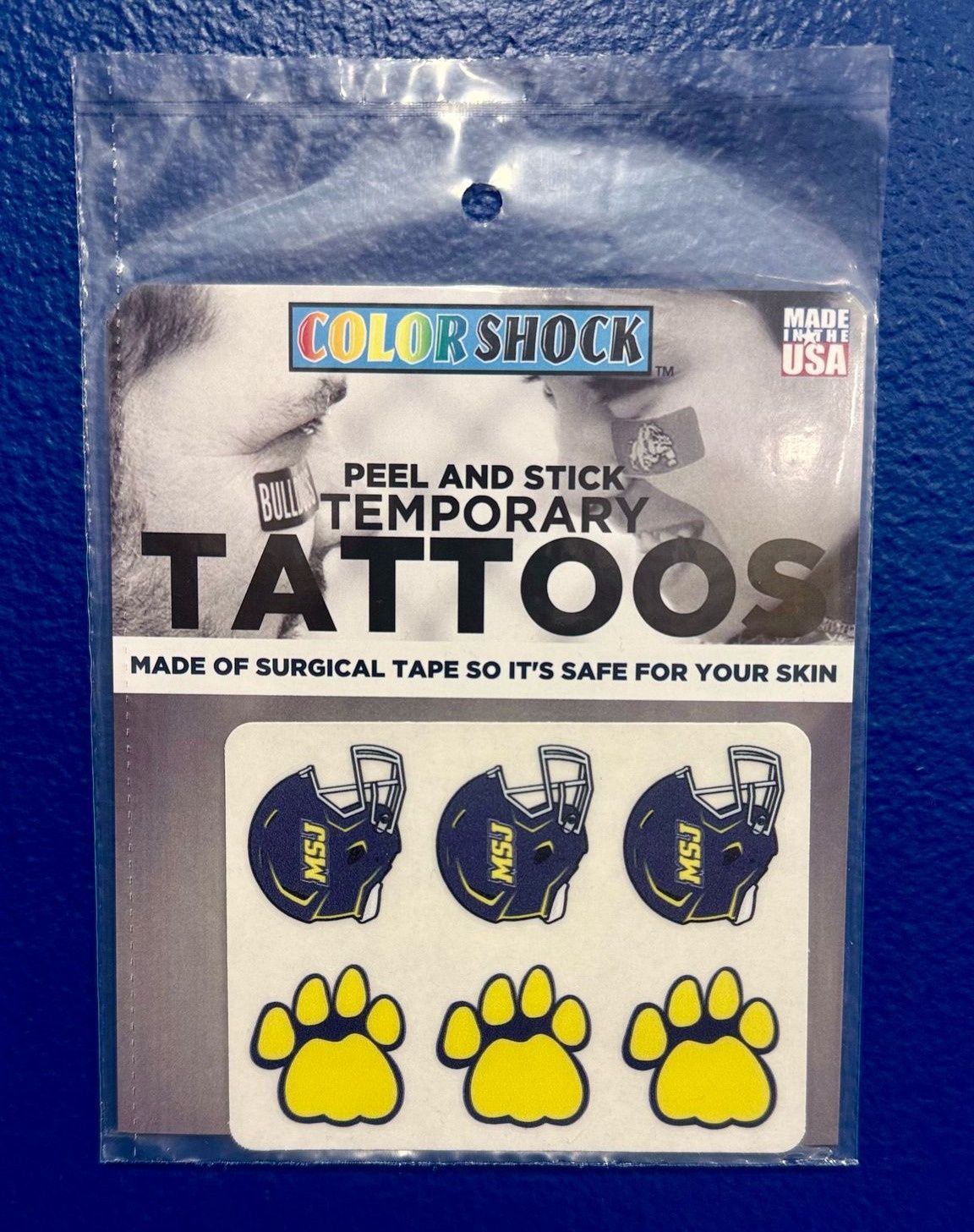 Temporary Tattoo - Helmet and Lion Paw