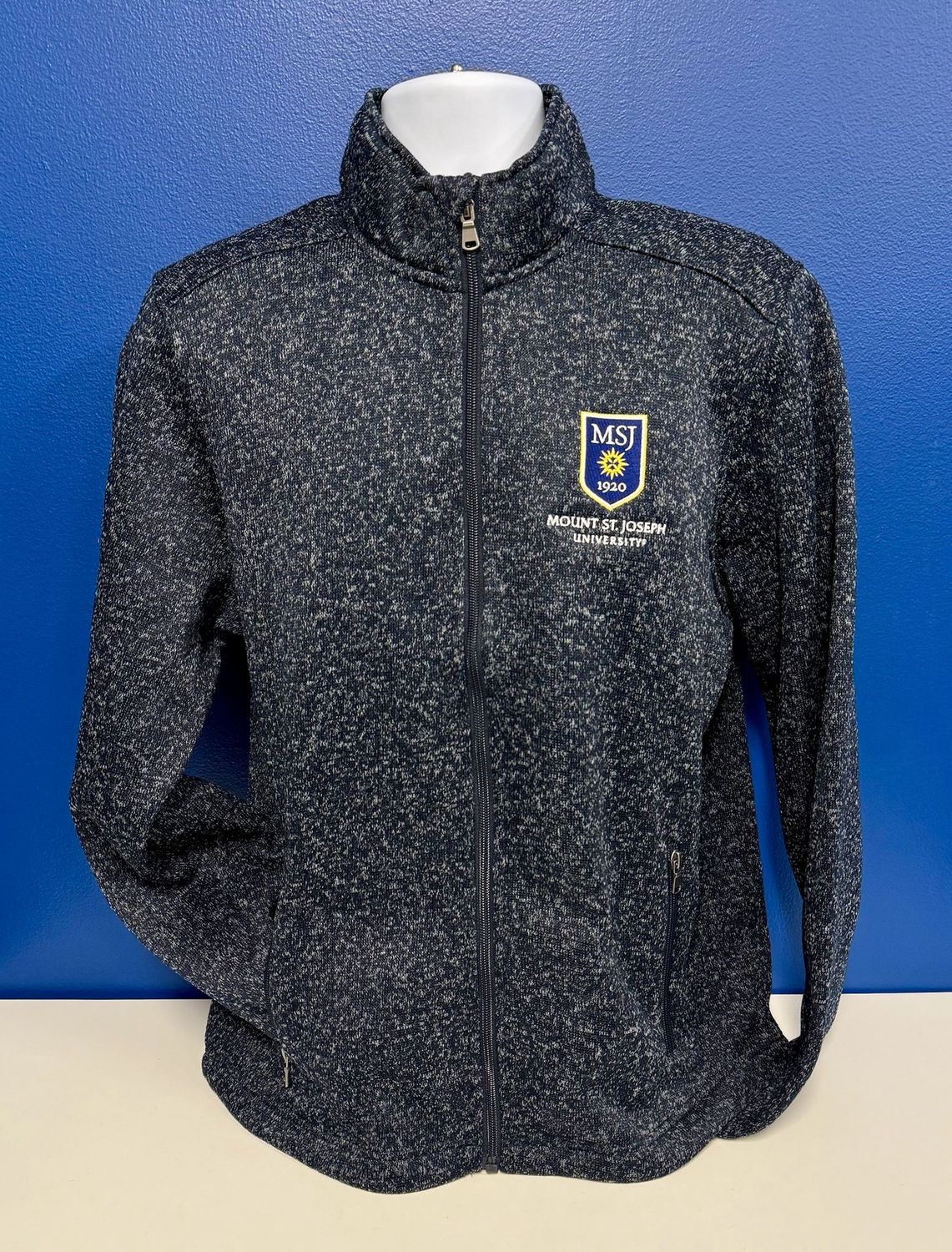 Navy Summit Sweater Fleece Jacket Shield Men&#39;s