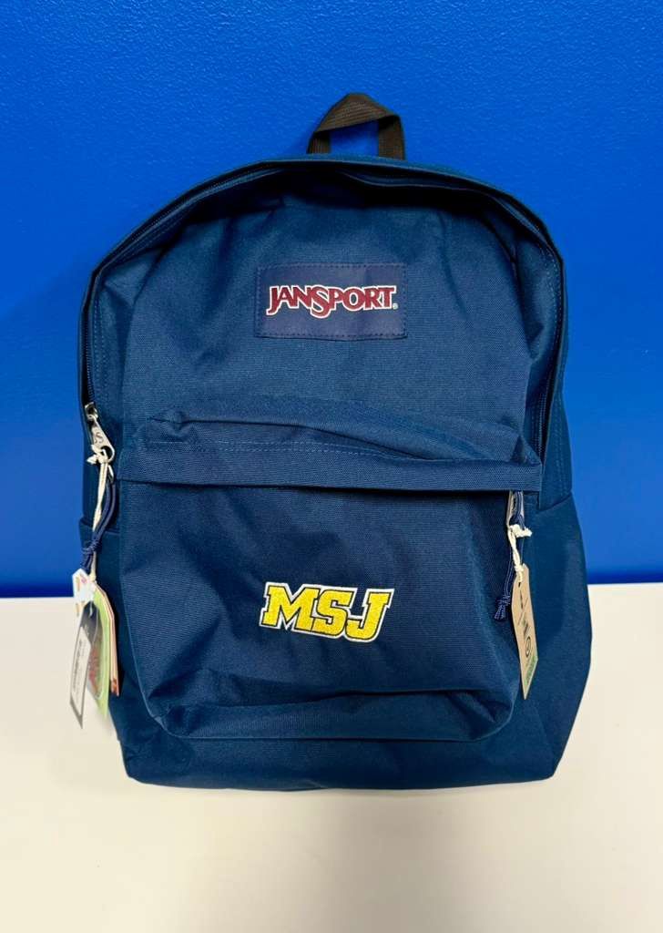 Jansport Backpack Navy MSJ Sport Logo