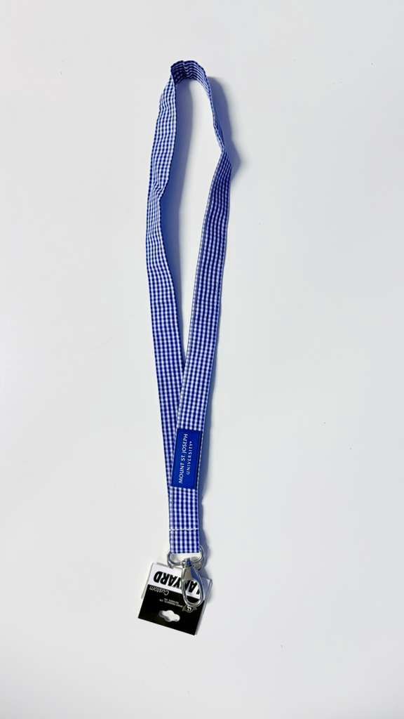 Lanyard Gingham Navy and White