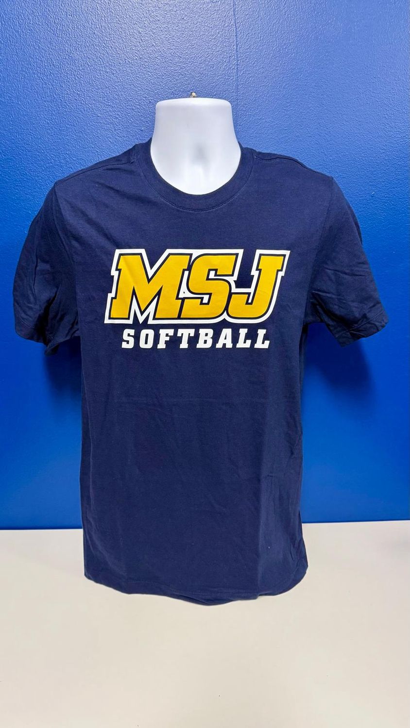 Nike Softball Navy Short Sleeve MSJ Sport Logo T-Shirt