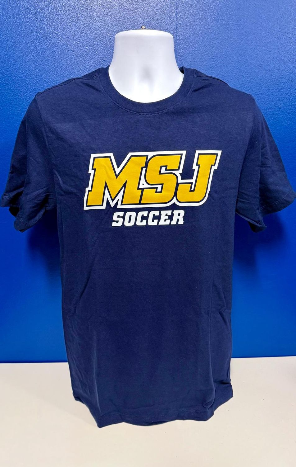 Nike Soccer Navy Short Sleeve MSJ Sport Logo  T-Shirt