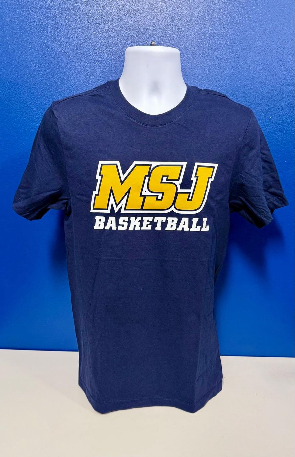 Nike Basketball Navy Short Sleeve MSJ Sport Logo T-Shirt