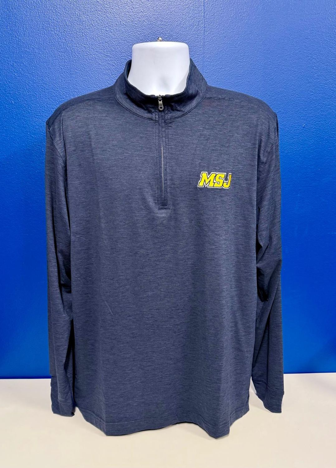 Zen Pullover Navy Blue MSJ Sport Logo