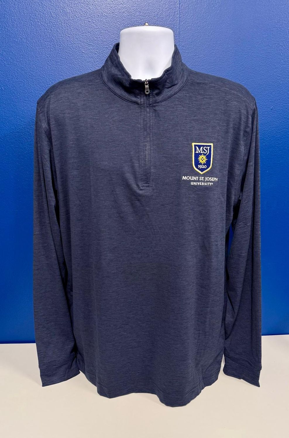 Zen Pullover Navy Shield Logo
