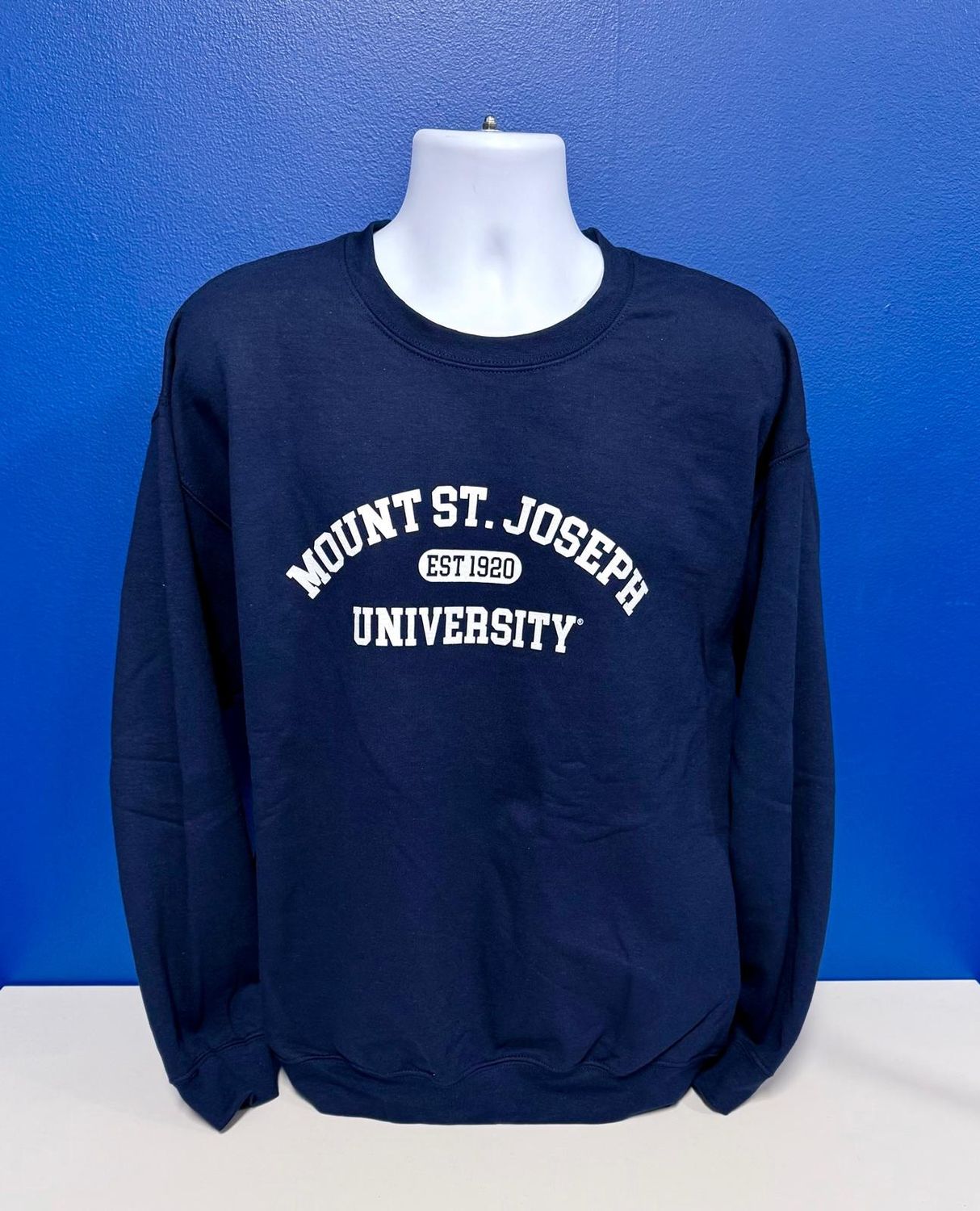 Crew Neck Navy Mount St. Joseph University EST 1920
