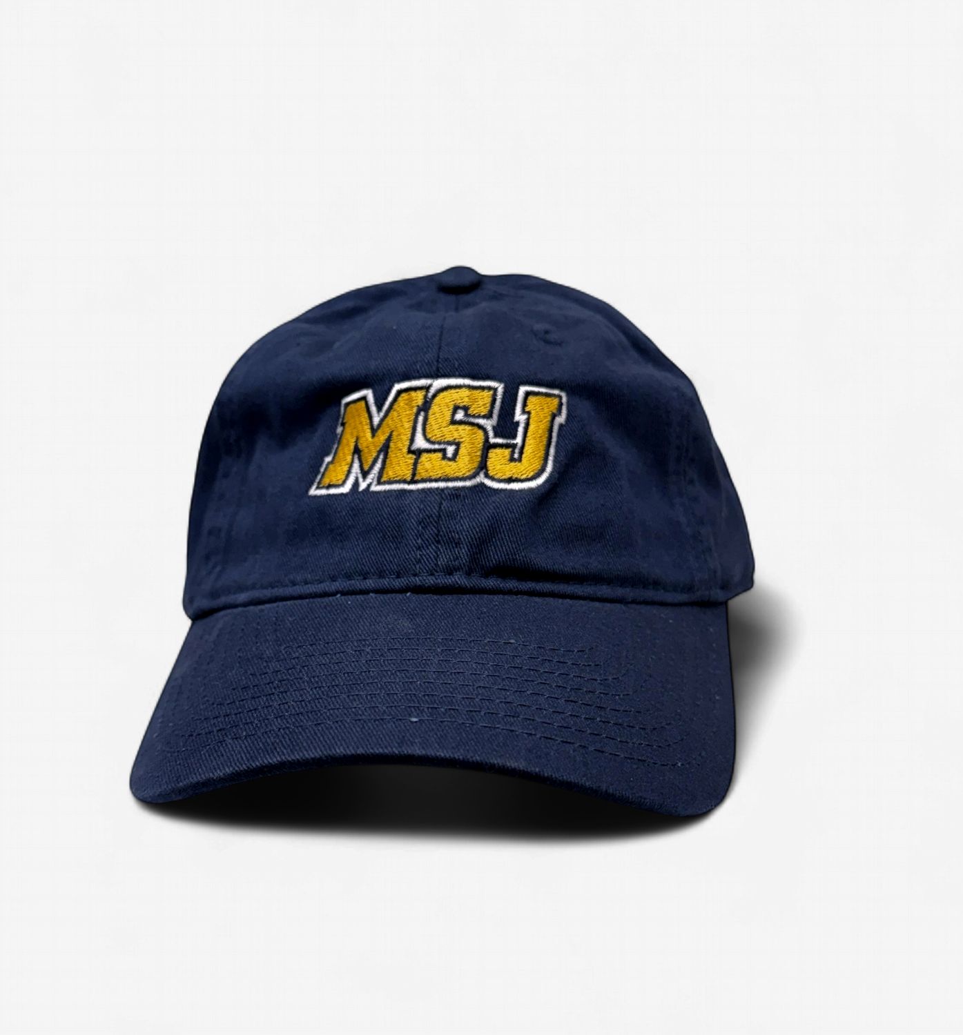 Navy Washed MSJ Sport Logo Cap