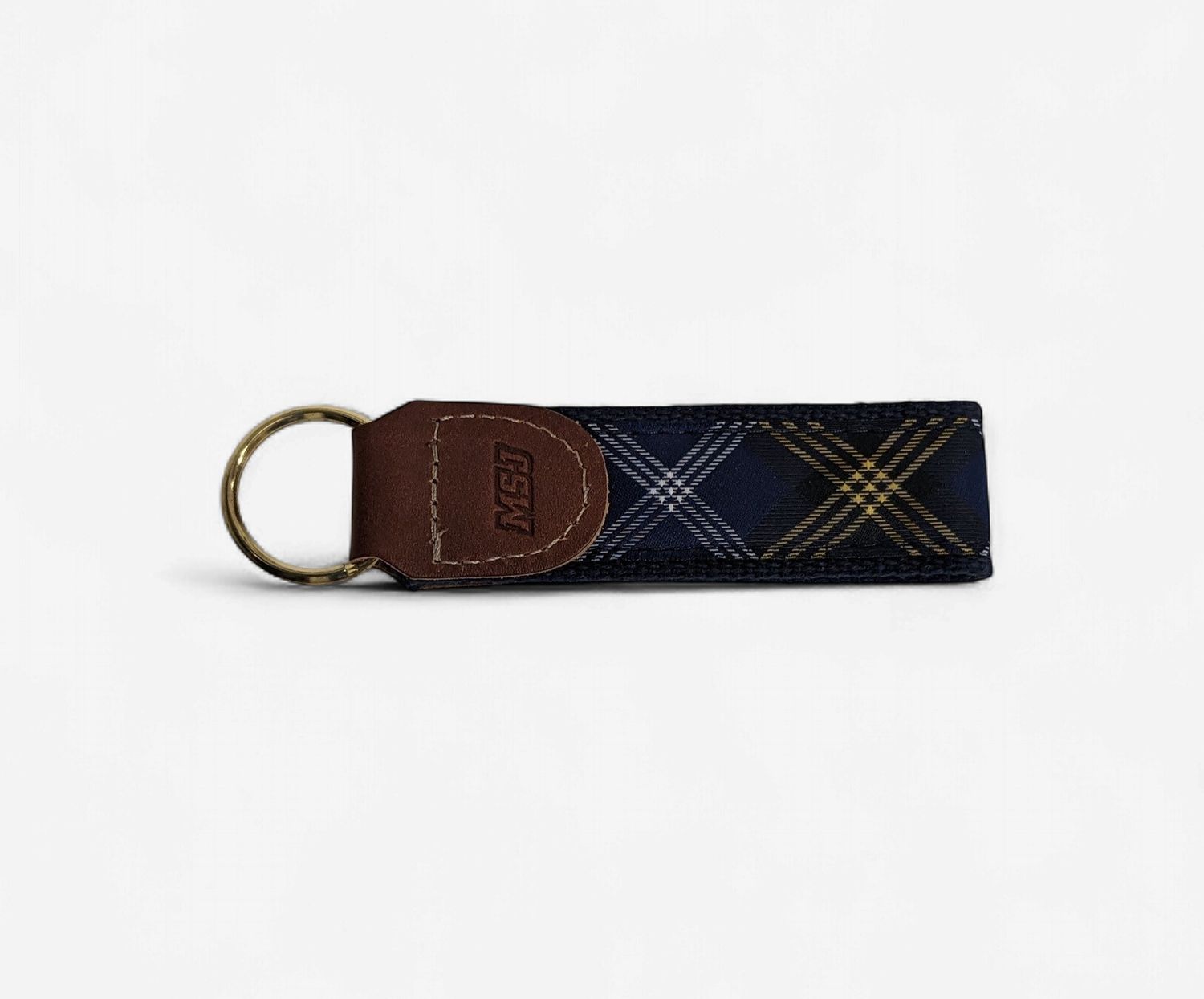 Key Fob Tartan Embossed MSJ