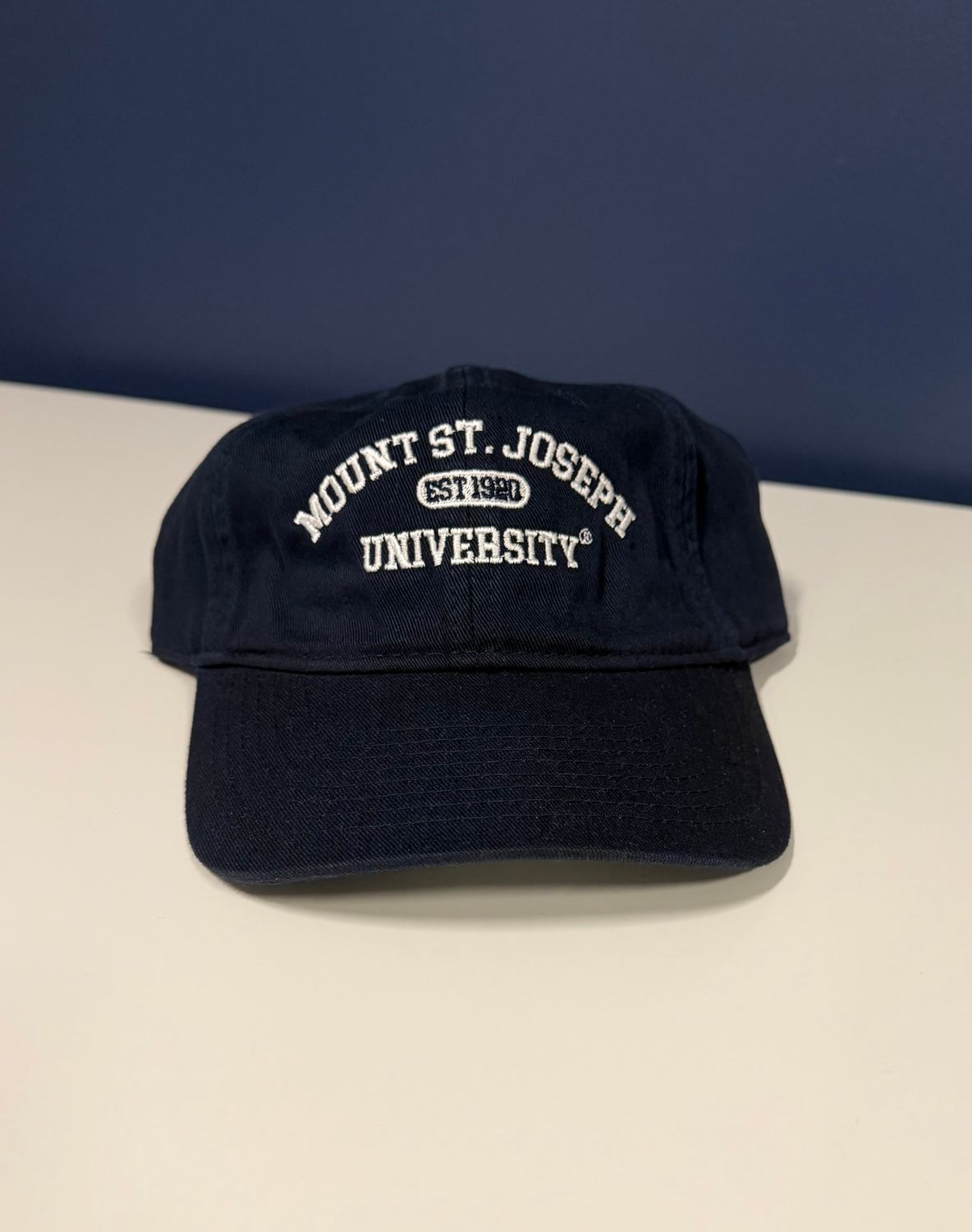 Navy Washed Mount St. Joseph Univ EST 1920 Baseball Hat