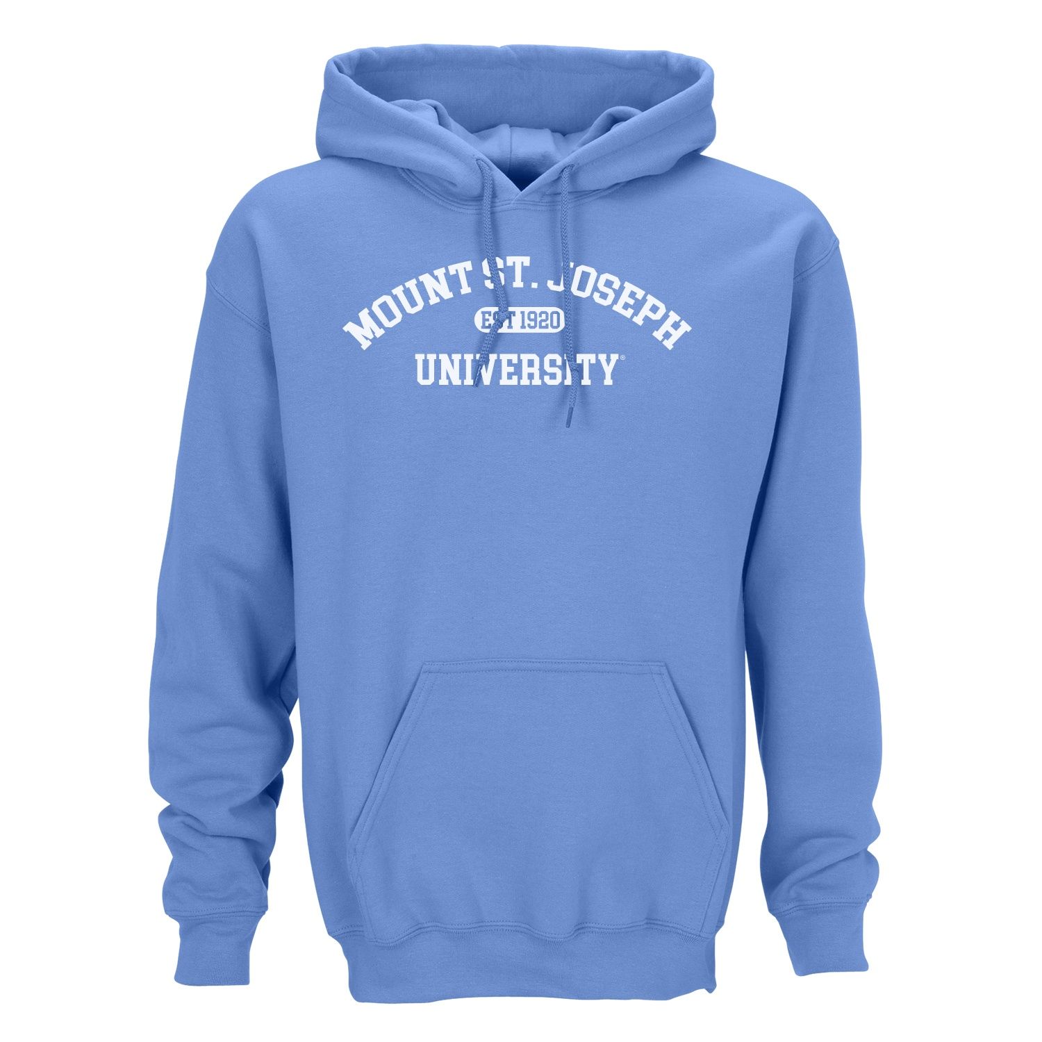 Hoodie Carolina Blue Mount St. Joseph University Est 1920