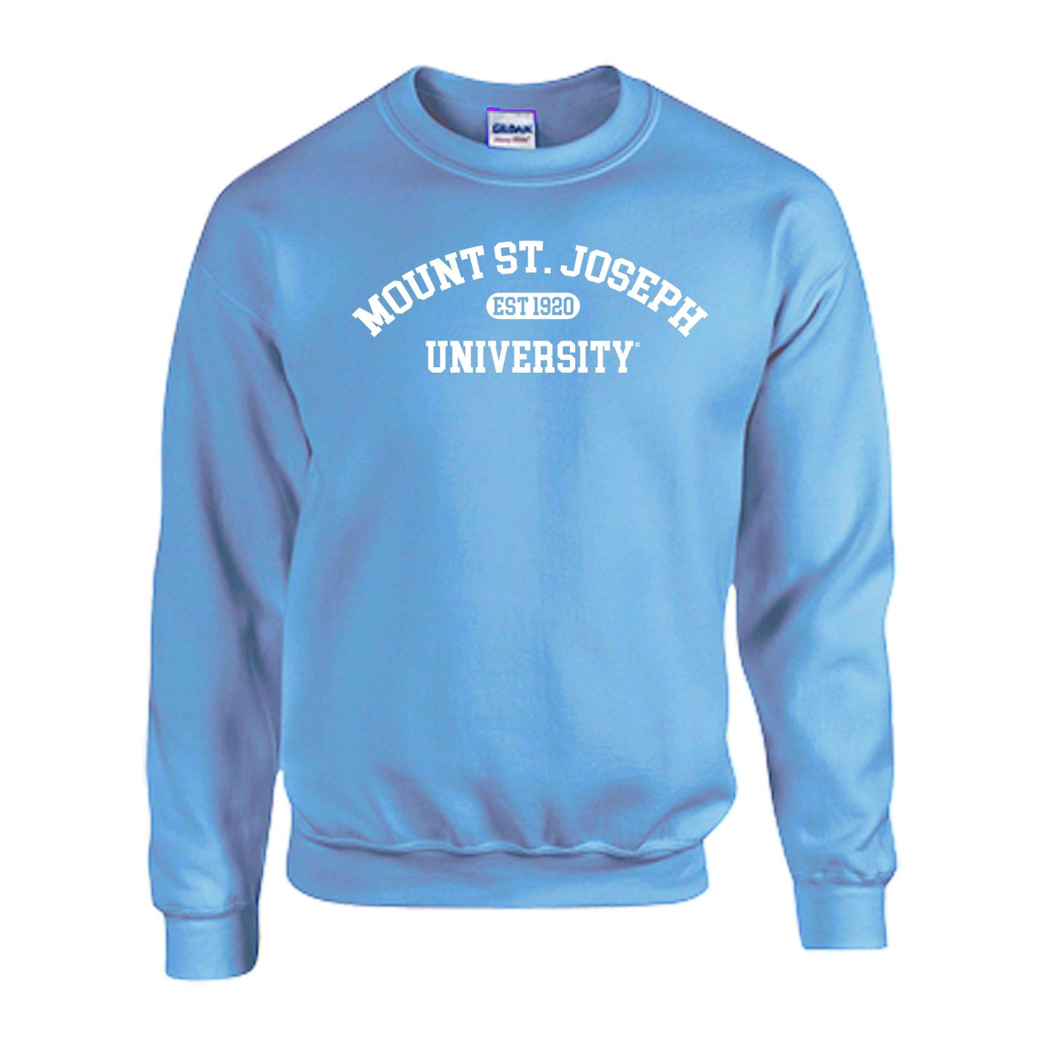 Crew Neck Carolina Blue Mount St. Joseph University Est 1920