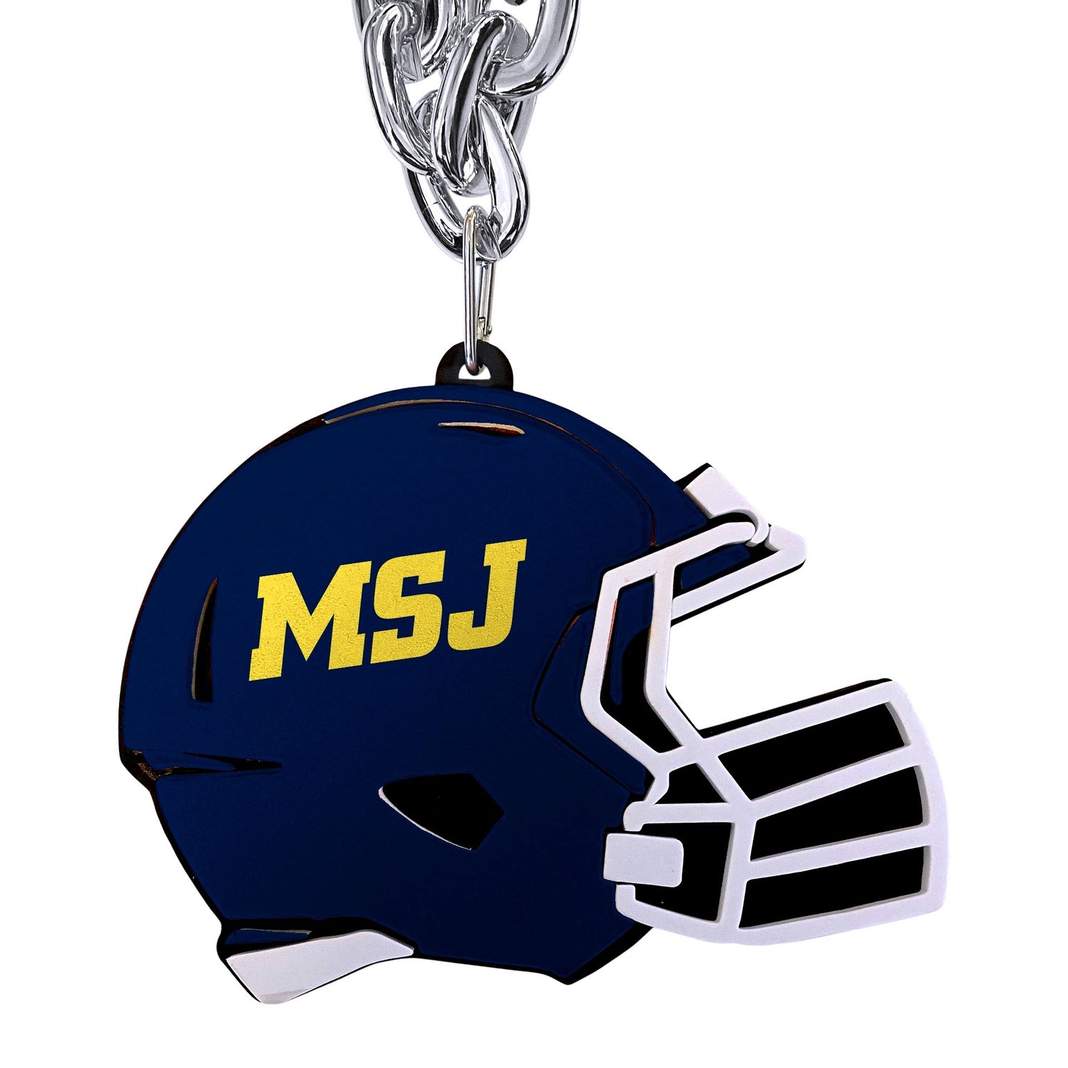 Medallion Chain Foam Helmet MSJ Sport Logo