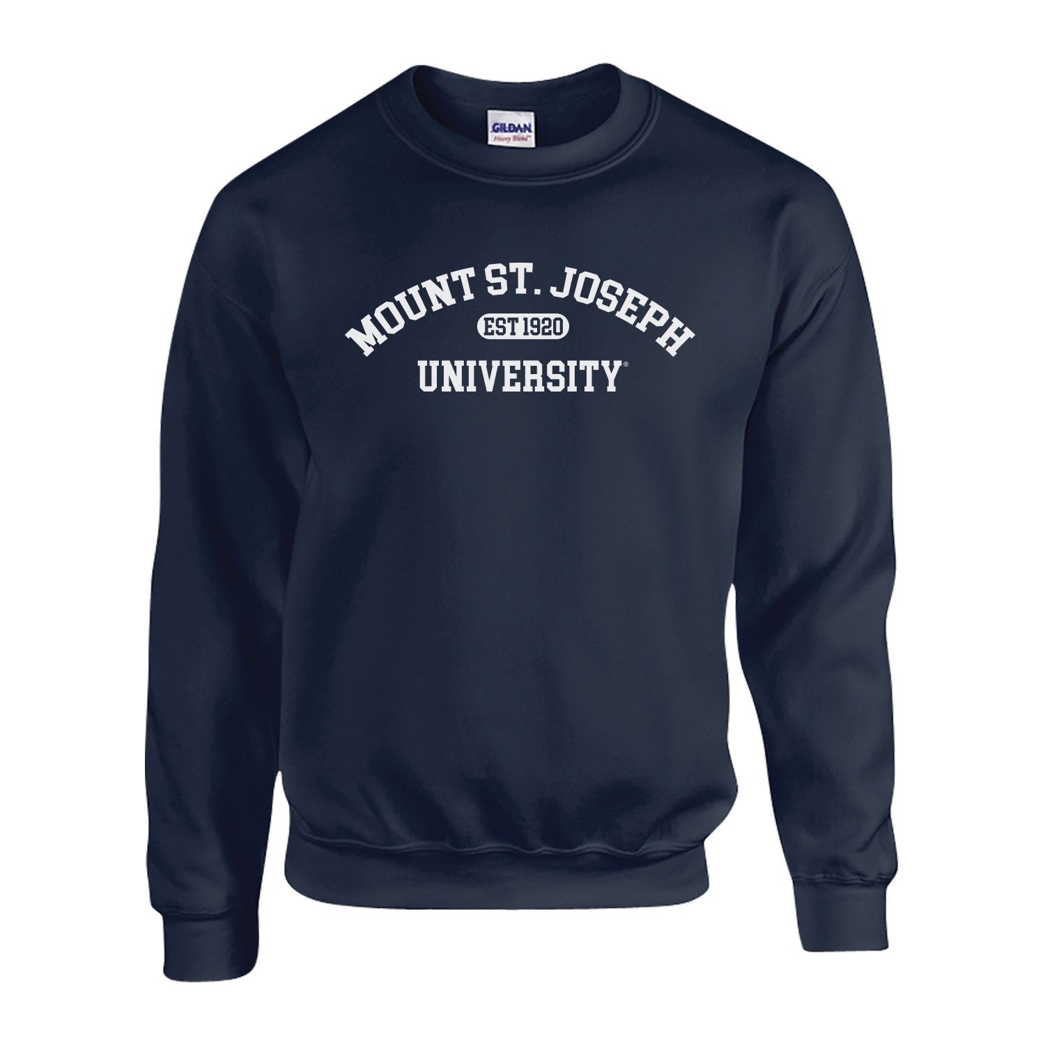 Mount St. Joseph University EST 1920 Navy Crew Neck