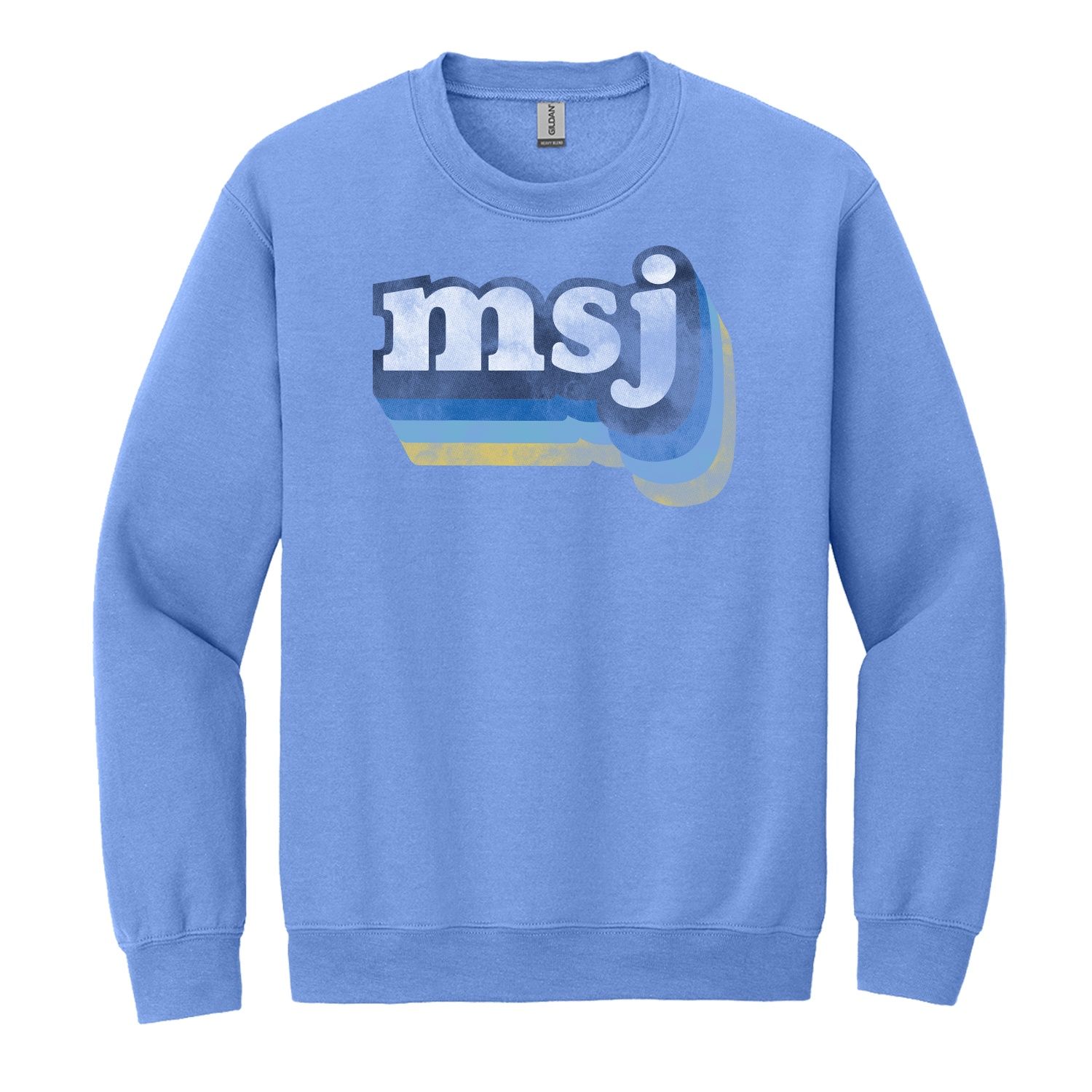 Retro MSJ Carolina Blue Crew Neck