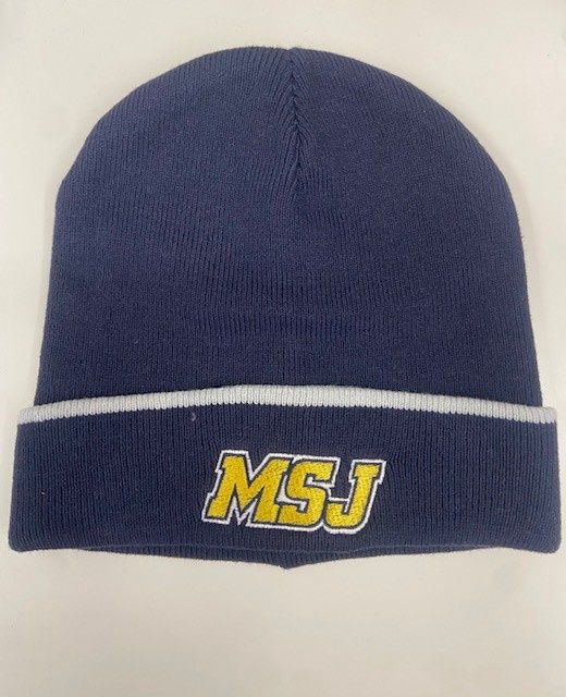 Navy Beanie MSJ Sport Logo