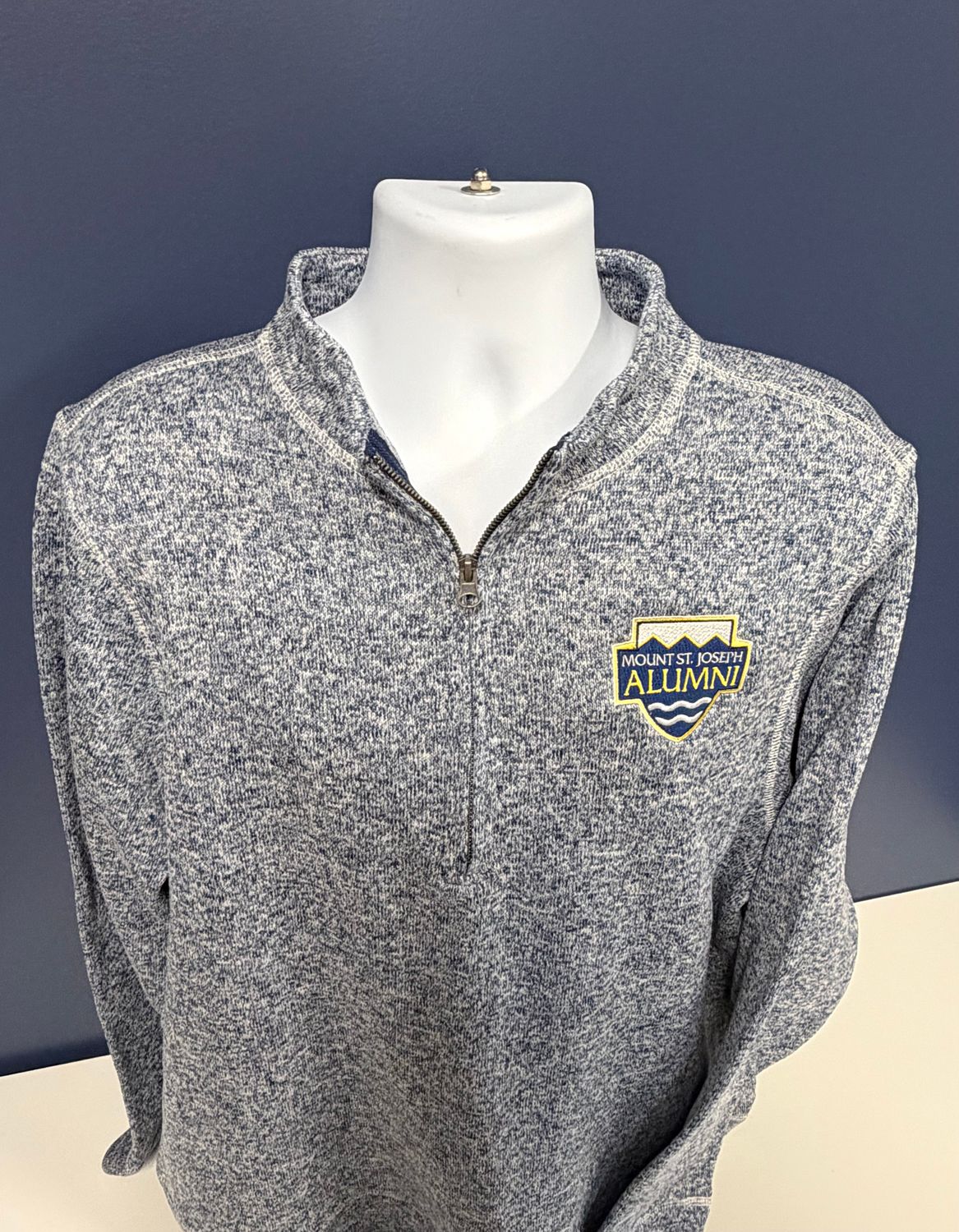 Boxercraft Alumni Navy Heather Men's Alpine Fleece 1/4 Zip