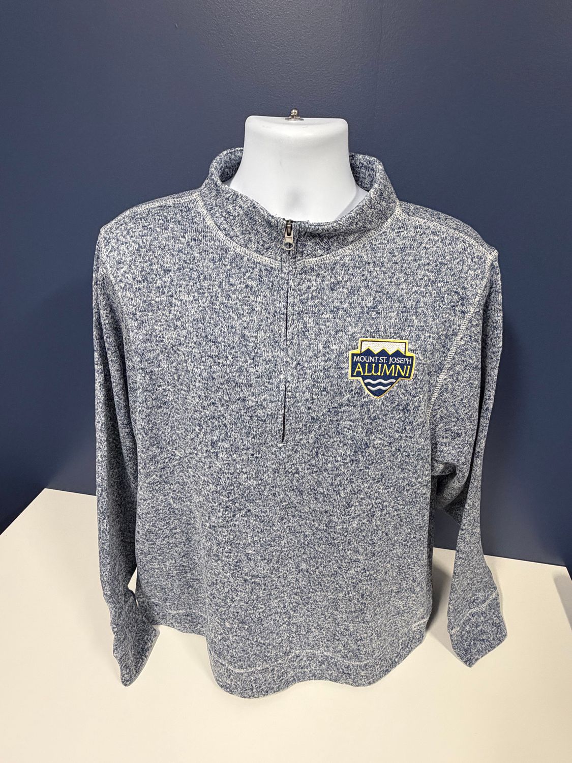 Boxercraft Alumni Navy Heather Men's Alpine Fleece 1/4 Zip