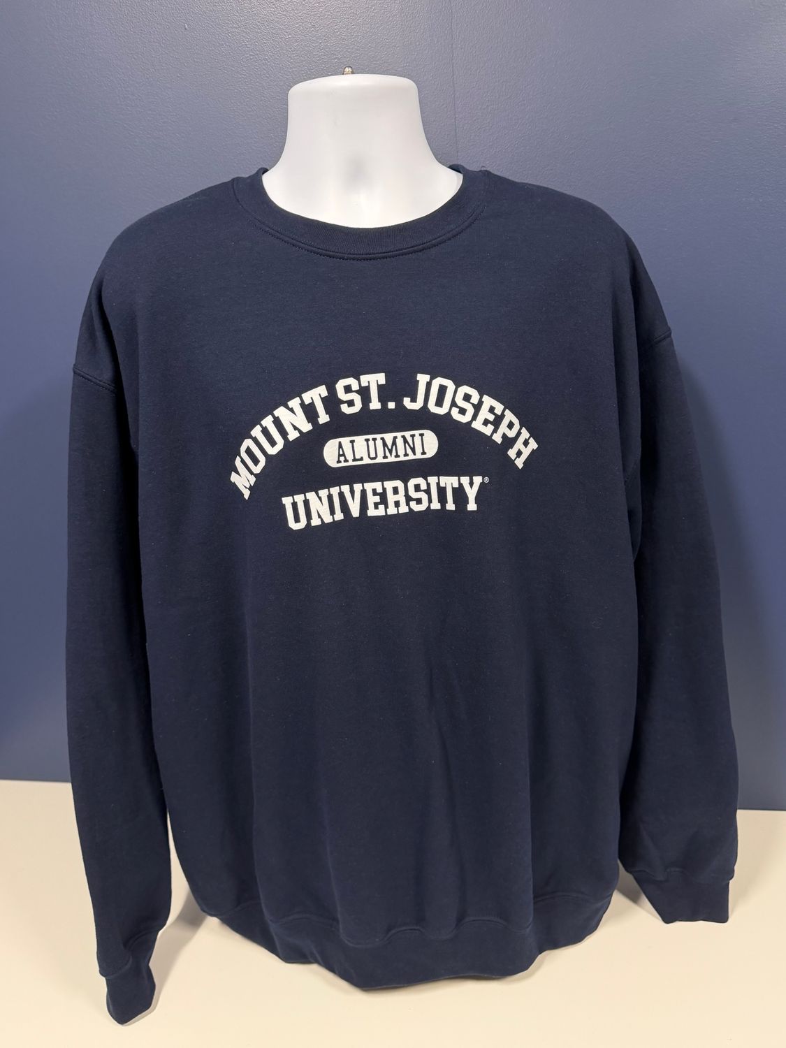 Alumni Navy Mount St. Joseph University Crew Neck
