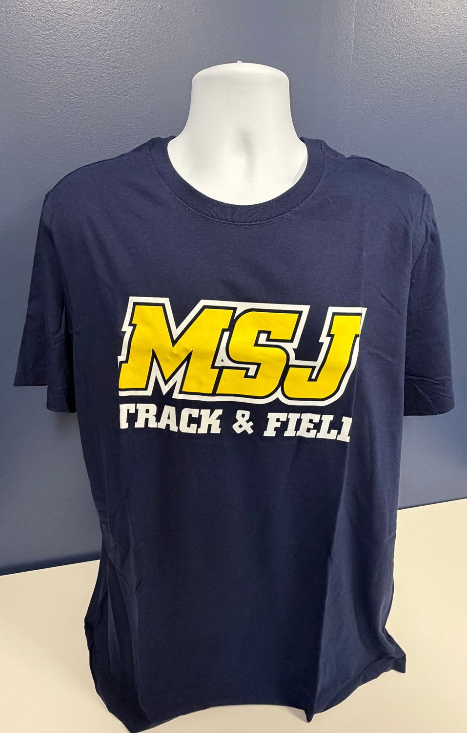 Nike Track and Field Navy Short Sleeve MSJ Sport Logo T-Shirt
