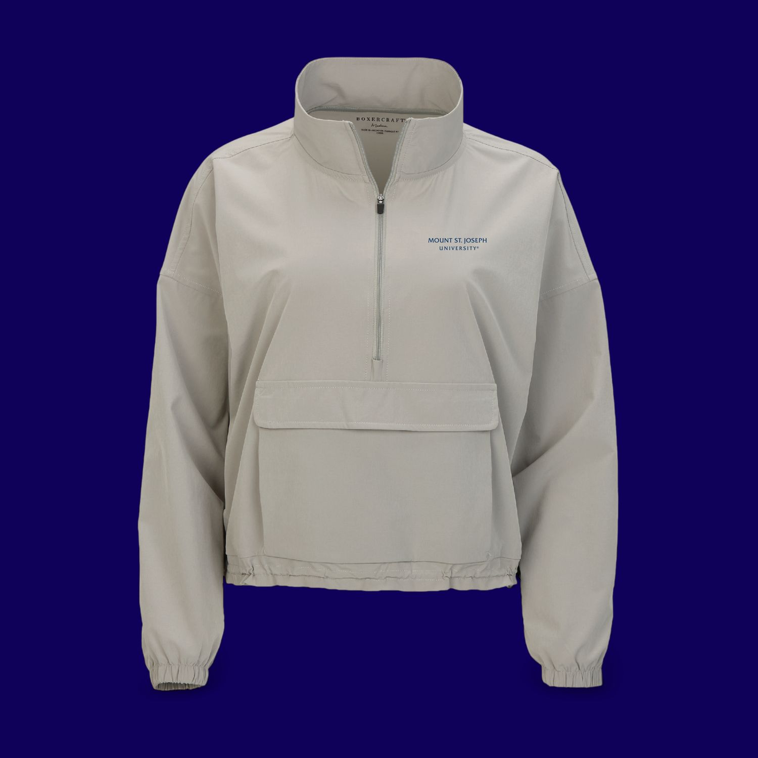 Boxercraft Stretch Woven Gray 1/4 Zip
