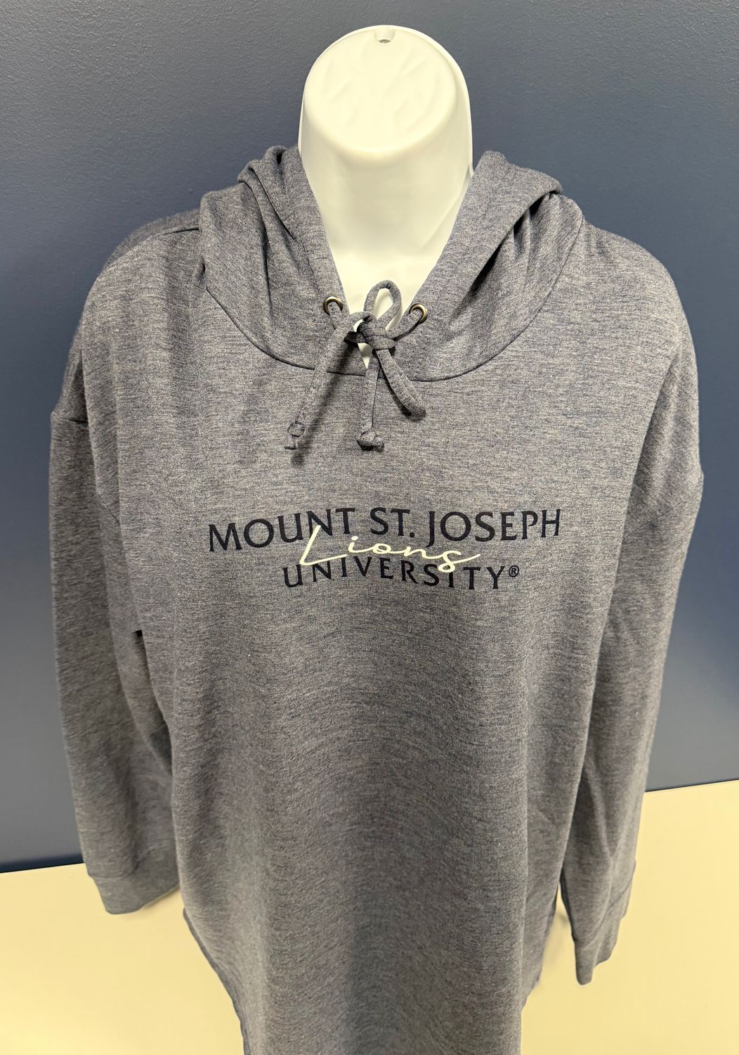 Boxercraft Dream Fleece Hoodie Navy Heather Mount St. Joseph University Lions