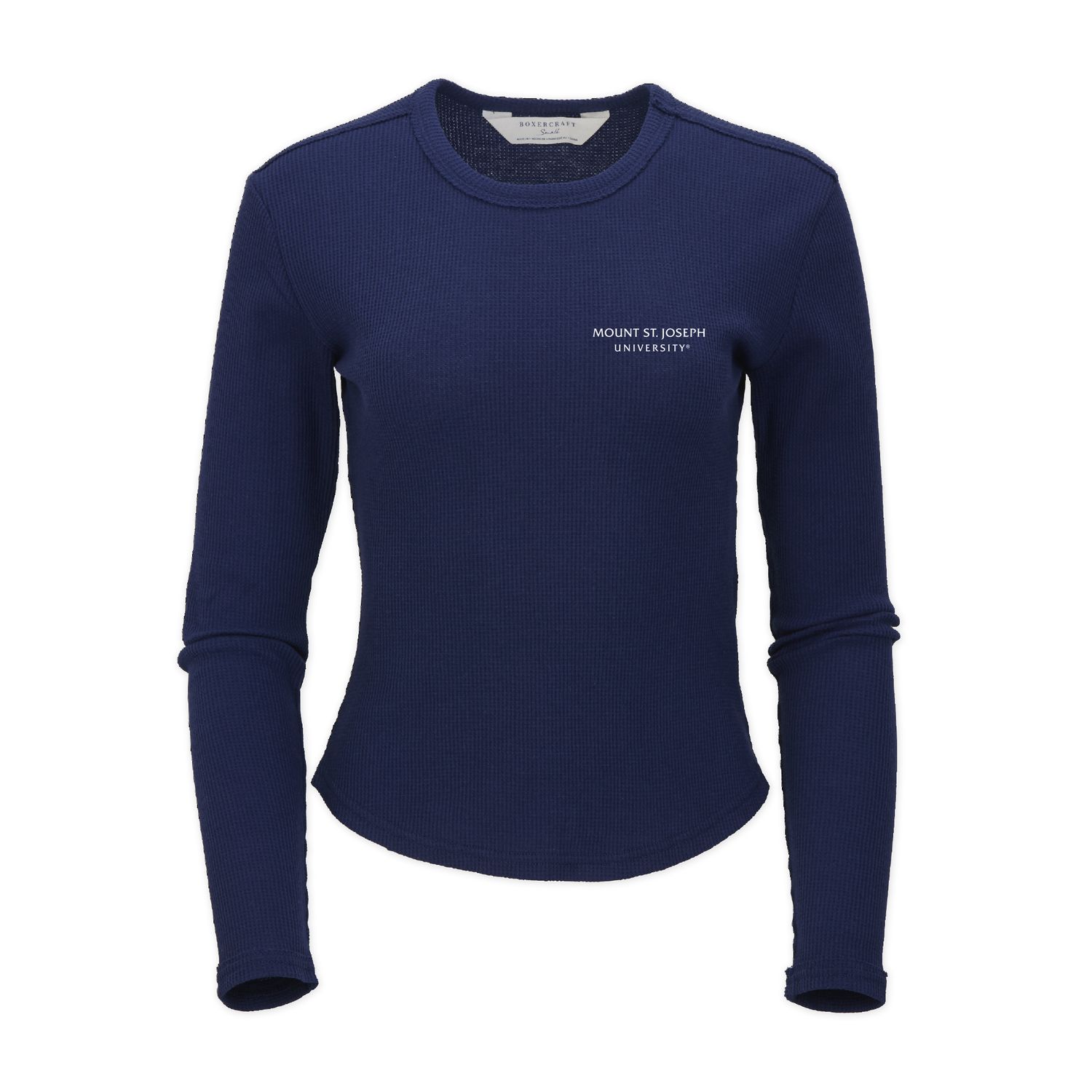 Boxercraft Navy Long Sleeve Waffle Knit T-Shirt