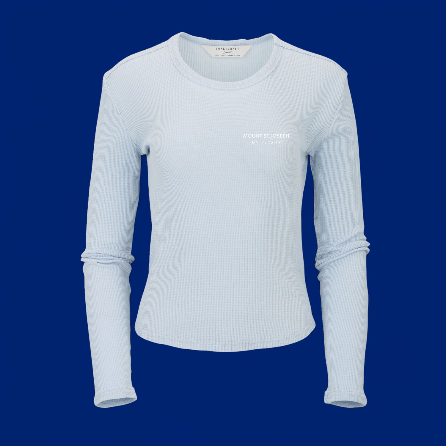 Boxercraft Sky Blue Long Sleeve Waffle Knit T-Shirt
