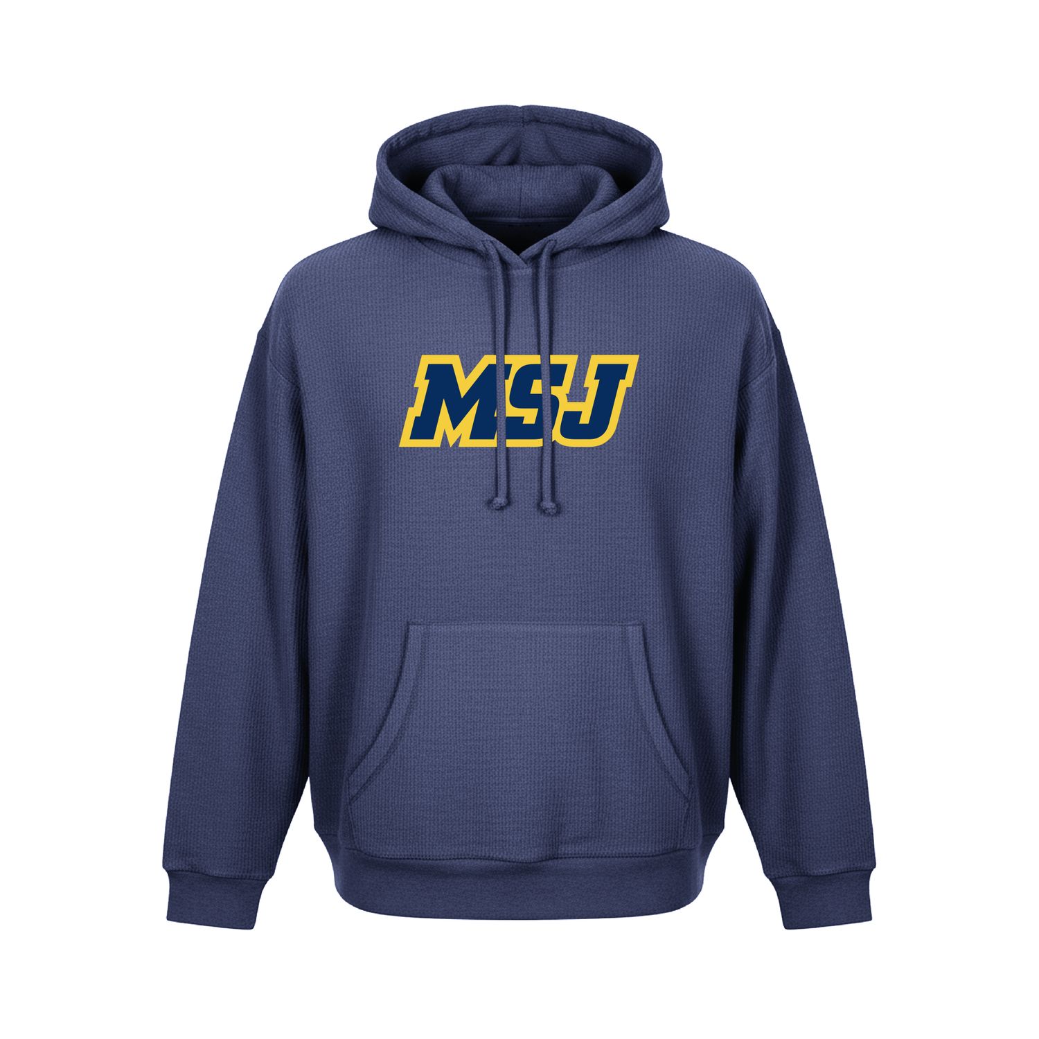 Boxercraft Navy Unisex Corded Hoodie MSJ Sport Logo