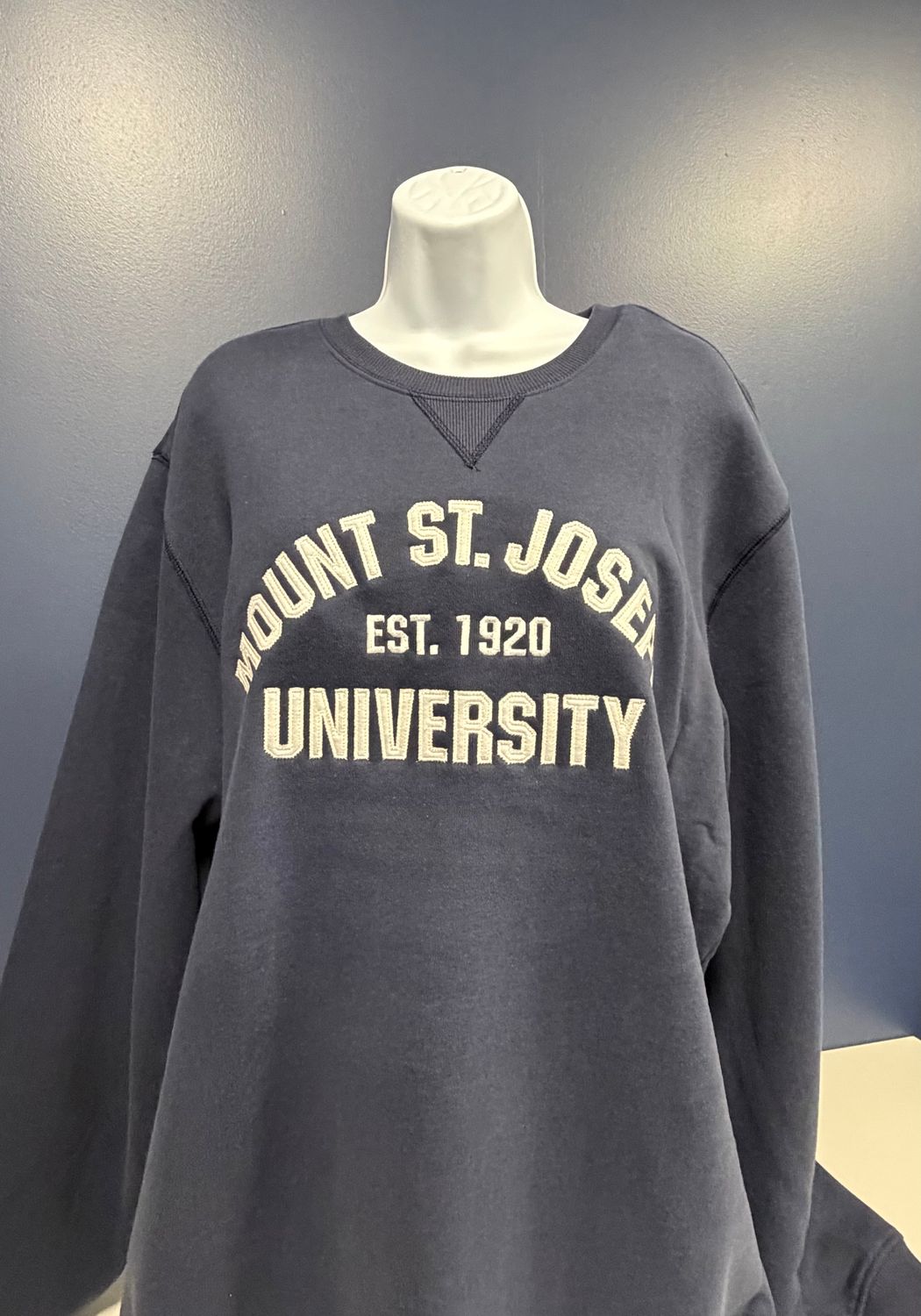 Campdavid Everyday Crew Navy Mount St. Joseph University EST 1920