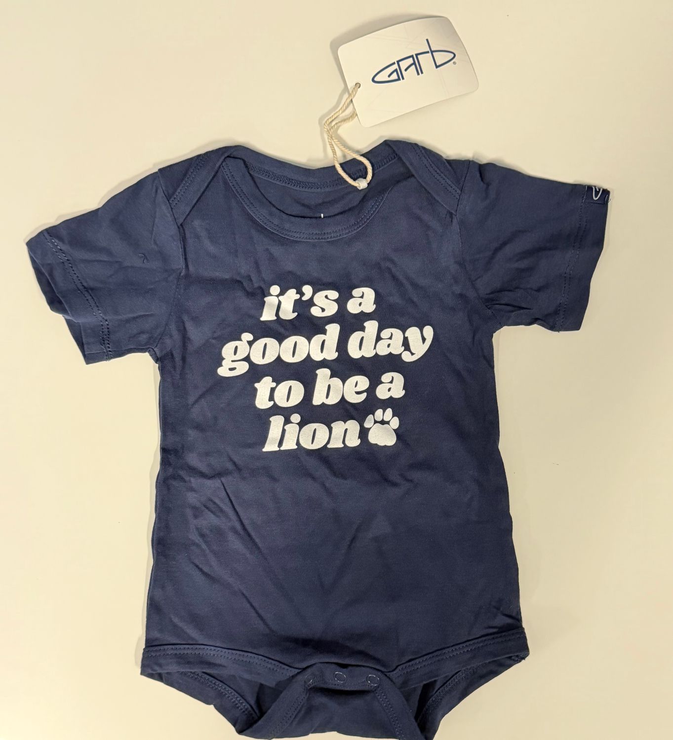 Onesie Navy - it's a good day to be a lion