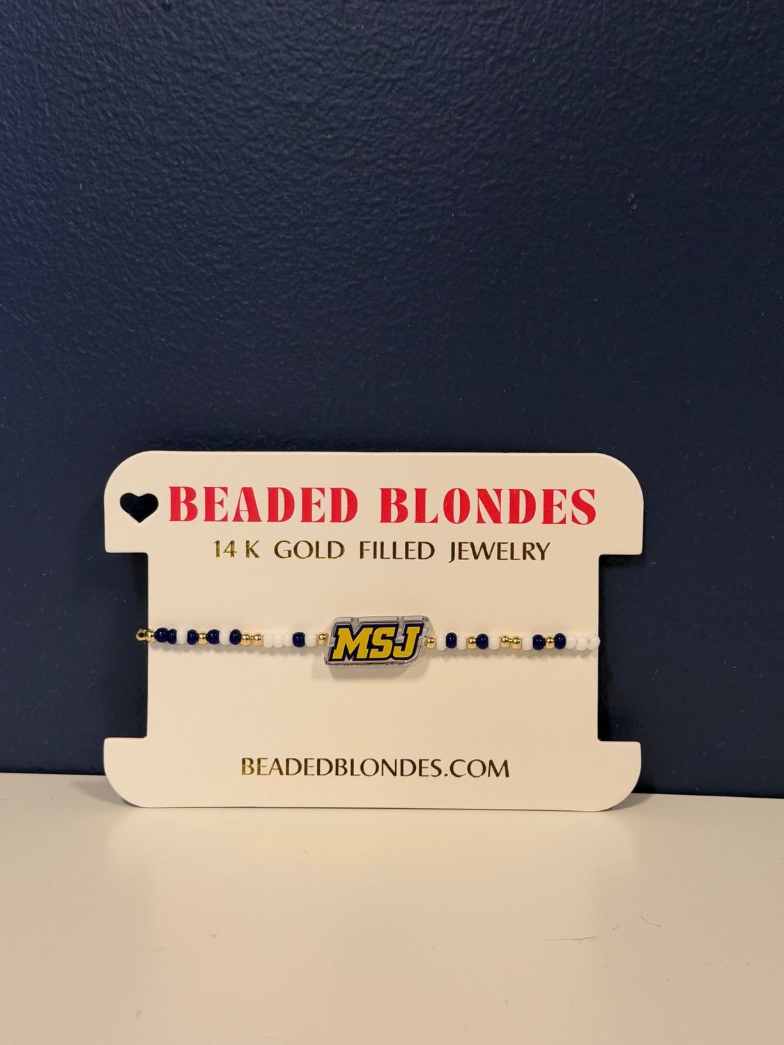 Beaded Blondes - MSJ Sport Logo Bracelet