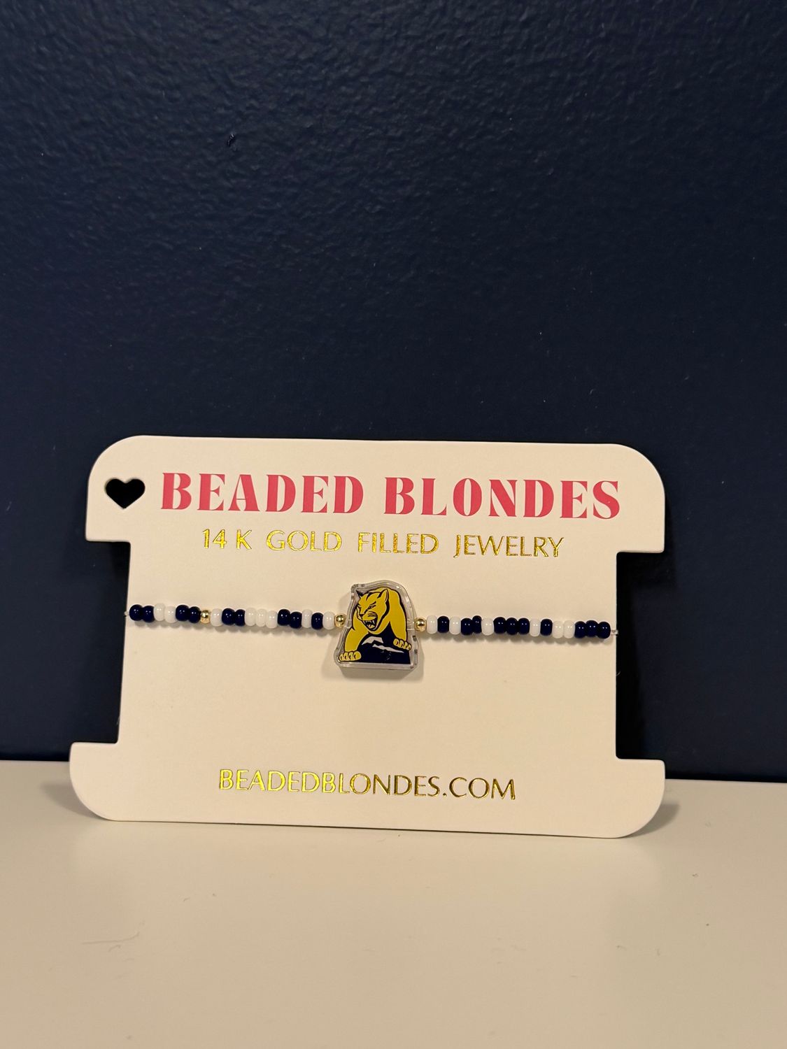 Beaded Blondes  - Lion Over Mountain Logo Bracelet
