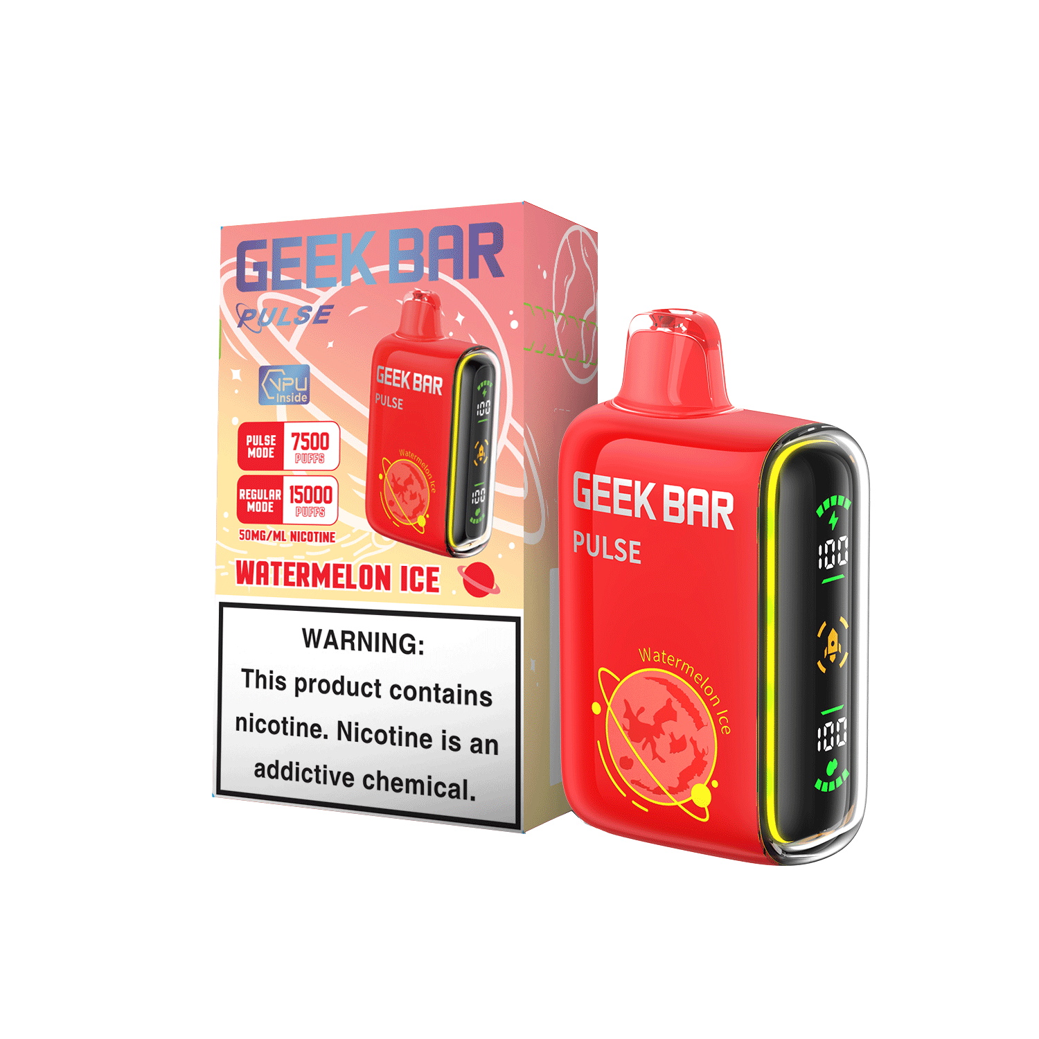 Geek Bar - Pulse, Flavor: Watermelon Ice