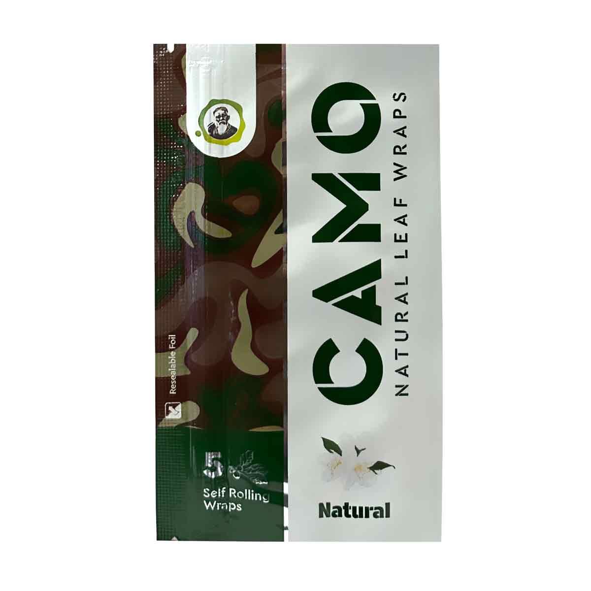 Camo Natural Leaf Wraps, Flavor: Natural - 5pk