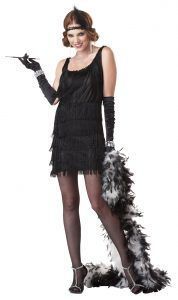 Fashion Flapper Black, Attribute: Womens, Size: Large 10-12