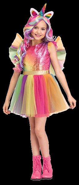 Rainbow Sequin Unicorn, Attribute: Girls, Size: Large 12-14
