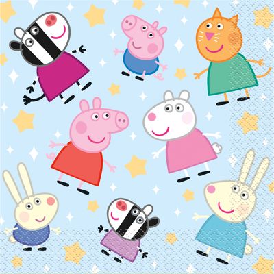 Peppa Pig Luncheon Napkins - 16ct