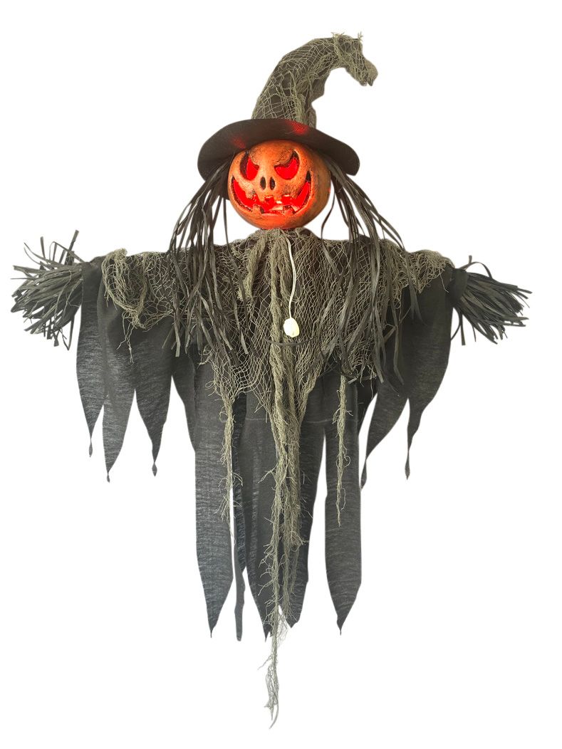 35&quot; Hanging Scarecrow Light-Up