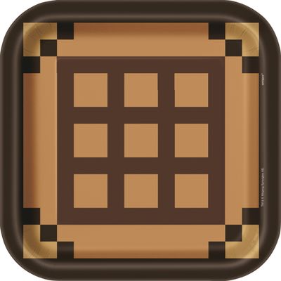 Minecraft 9&quot; Dessert Plate - 8ct