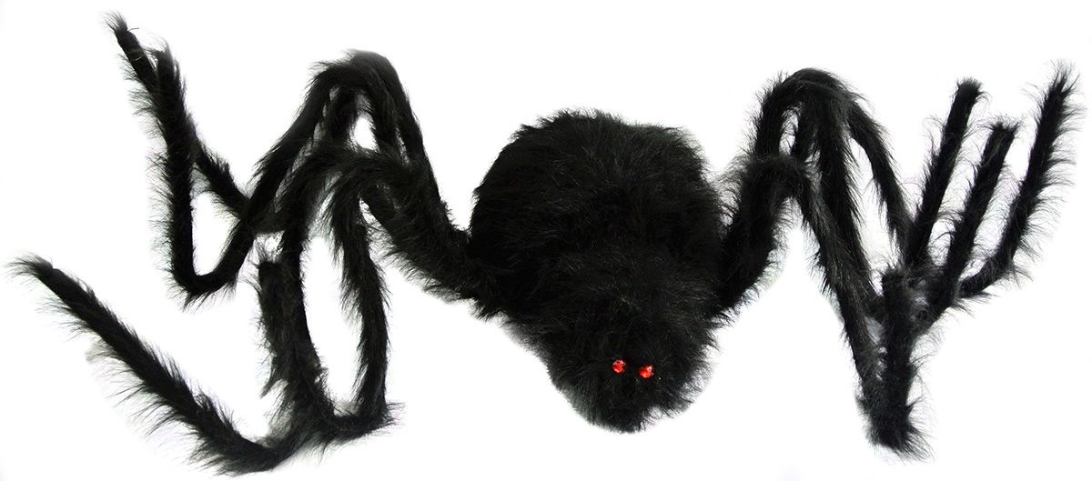 80&quot; Black Furry Spider