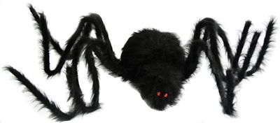80&quot; Black Furry Spider