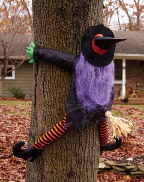 36&quot; Wrong Way Crashing Witch Tree Hugger