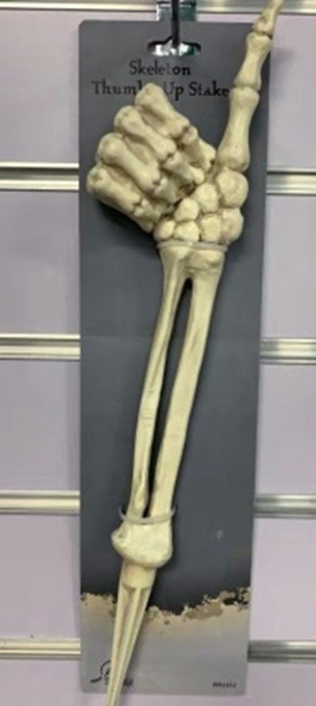 17 &quot; Skeleton Thumbs Up Lawn Stake