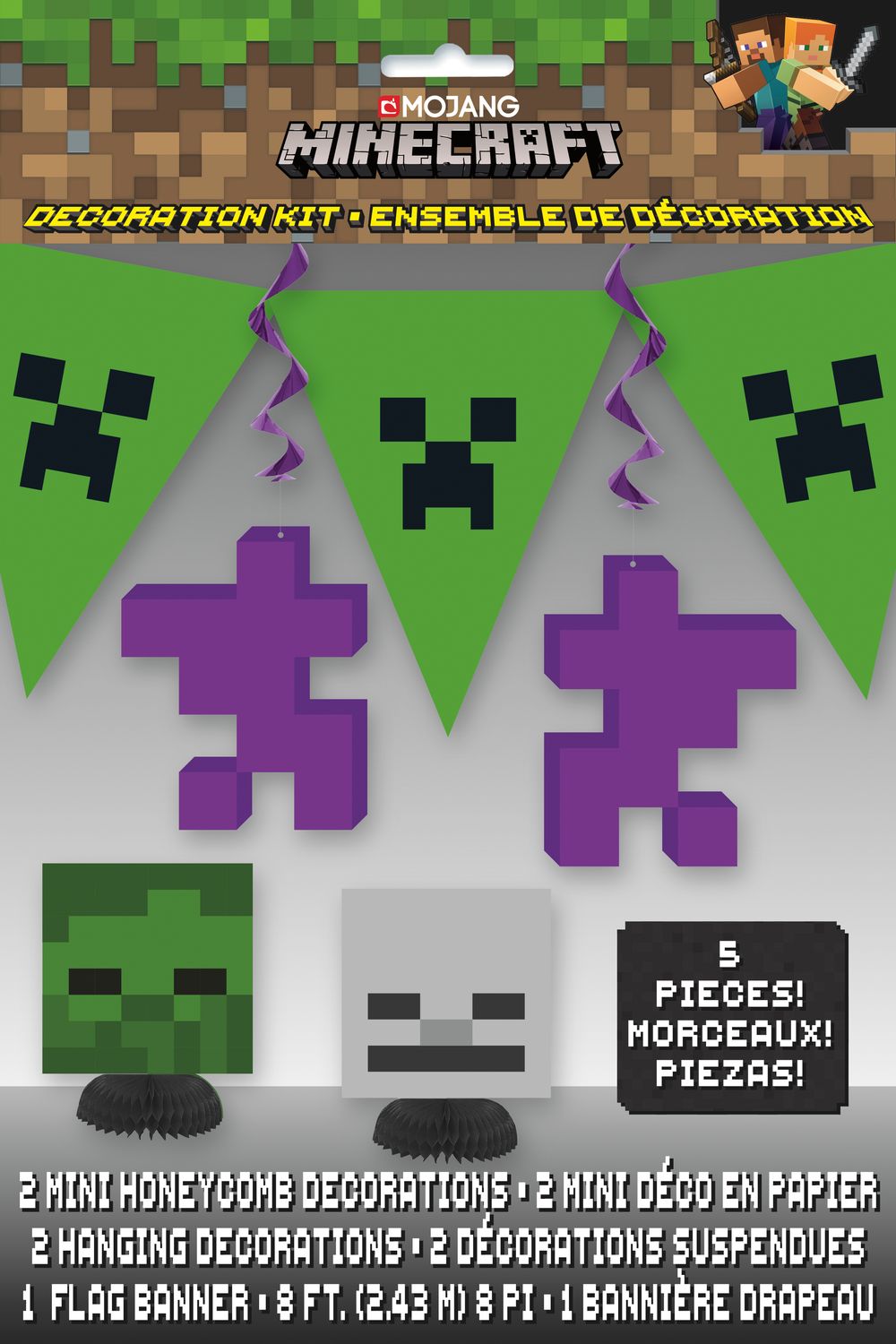 Minecraft Decorating Kit - 5pc