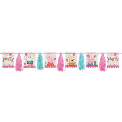 Peppa Confetti Party Tassel Garland