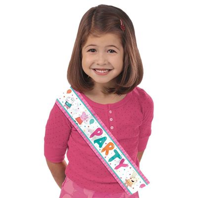 Peppa Confetti Party Sash Favor Set
